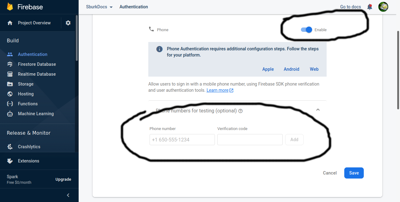 Enable and add numbers for testing